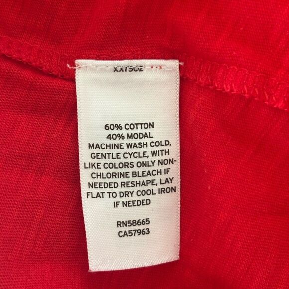 Caslon Vibrant Red Short Sleeve Tee - Picture 5 of 5